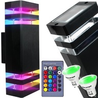 VONKAJŠIE NÁSTENNÉ SVÍTIDLO NA BALKÓN FASÁDNE LAMPY FAREBNÉ RGB ŽIAROVKY VONKAJŠIE NÁSTENNÉ SVÍTIDLO NA BALKÓN FASÁDNE LAMPY FAREBNÉ RGB ŽIAROVKY