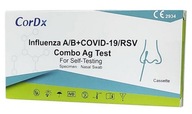 Flu Test Combo 4v1 Influenza AB RSV CorDx - 10 ks