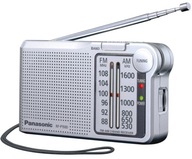 Prenosné rádio Panasonic RF-P150D AFC strieborné LED Prenosné rádio Panasonic RF-P150D AFC strieborné LED