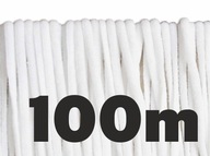 Guma na šitie masiek, 100 metrov, biela 4 mm Guma na šitie masiek, 100 metrov, biela 4 mm