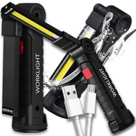 VÝKONNÁ LAMPA DIELENSKÁ LAMPA LED HÁČIK NA COB LAMPU S MAGNETOM DOBÍJATEĽNÝ VÝKONNÁ LAMPA DIELENSKÁ LAMPA LED HÁČIK NA COB LAMPU S MAGNETOM DOBÍJATEĽNÝ