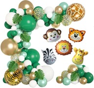 GARLAND SADA 125 NARODENINOVÝCH BALÓNOV JUNGLE GARLAND SADA 125 NARODENINOVÝCH BALÓNOV JUNGLE