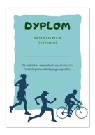 25 x A4 diplom SPORTSMAN za športové úspechy