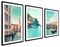 Talianske grafické plagáty Morský tyrkys Venice XL Talianske grafické plagáty Morský tyrkys Venice XL