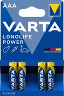 VARTA- LONGLIFE POWER AAA LR03 BLISTER 4 KS.