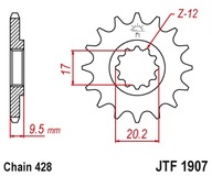 JT PREDNÉ OZNAČENIE 2084 14 KTM SX 85 04-17 (+1) JT PREDNÉ OZNAČENIE 2084 14 KTM SX 85 04-17 (+1)