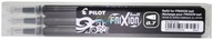 Pilot Frixion Ball Black Pen Náplň 3 ks