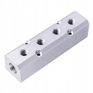 Pneumatický rozvádzač 4x 1/4 2x 1/2 ALUM