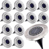 12 x SOLAR záhradné LED pozemné rampové svietidlo 12 x SOLAR záhradné LED pozemné rampové svietidlo