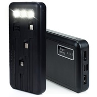 Powerbanka 10000mAh microUSB + iPhone adaptér