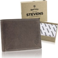 Pánska kožená peňaženka STEVENS NUBUK RFID PROTECTION
