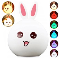 Detská nočná lampa RABBIT LED do spálne USB MULTICOLOR Silikón Detská nočná lampa RABBIT LED do spálne USB MULTICOLOR Silikón
