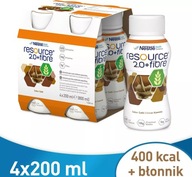 Nestlé Resource 2.0 FIBER - kávová príchuť 4x200ml