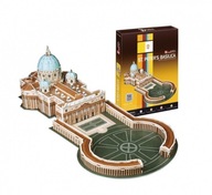 3D puzzle Bazilika svätého Petra 56 dielikov