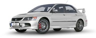 Bočné lišty Mitsubishi Lancer Evo VII, 2006-2008 Bočné lišty Mitsubishi Lancer Evo VII, 2006-2008