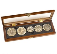 Replika sady zberateľských mincí Hobit s 5 mincami