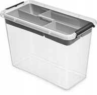 Box, plastová nádoba, organizér, kryty, 13 litrov