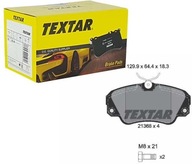 TEXTAR PREDNÉ BRZDOVÉ DESTIČKY 2136801