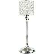 Svietnik Lucerna Crystal GLAMOUR SILVER 30 CM Svietnik Lucerna Crystal GLAMOUR SILVER 30 CM
