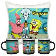 SET SPONGEBOB MAGICKÝ HRNČEK + VANKÚŠ + MENO SET SPONGEBOB MAGICKÝ HRNČEK + VANKÚŠ + MENO