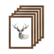 Sada rámov Drevený fotorámik 5ks 15x21 Sada rámov Drevený fotorámik 5ks 15x21