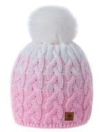 TEPLÁ zimná ČIAPKA Woolk Pola brmbolce a fleece TEPLÁ zimná ČIAPKA Woolk Pola brmbolce a fleece