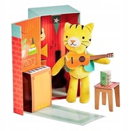 Petit Collage Plyšová hračka v krabici, tigrí domček