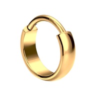 PIERCING Titánové náušnice Gold Clicker Lobe Helix RING 1,2/8 PIERCING Titánové náušnice Gold Clicker Lobe Helix RING 1,2/8