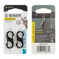 Nite Ize S-Biner MicroLock Black 2 Pack Nite Ize S-Biner MicroLock Black 2 Pack
