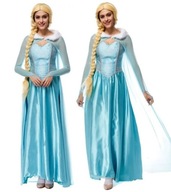 OUTFIT KOSTÝM ŠATY ELSA ELSA COSPLAY L/XL