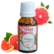 Prírodný grapefruitový citrusový esenciálny olej 15 ml Hebda