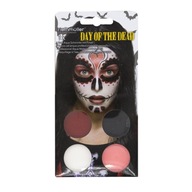 Make-up sada farieb na tvár a halloweensky štetec na lebku