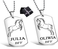 NÁHRDELNÍK DOG TAG KONE 2 BFF GRAVÍROVANIE MENA NÁHRDELNÍK DOG TAG KONE 2 BFF GRAVÍROVANIE MENA