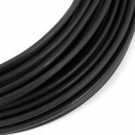 Oceľové lanové lano s poťahom z PVC 1,6/3mm 1x7 ČIERNA 50m