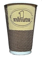 Trojvrstvový pohár z vlnitého papiera, 400 ml Trojvrstvový pohár z vlnitého papiera, 400 ml