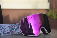 DÁMSKE OKULIARE NA SNOWBOARD YOLO VYMENITEĽNÉ zorníky POLARIZOVANÉ RUŽOVÉ ANTI FOG