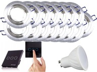 Set Halogénový LED objímka 15x + vypínač + žiarovky Set Halogénový LED objímka 15x + vypínač + žiarovky