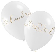 Biele balóniky Láska srdce Svadobné Svadba Valentín