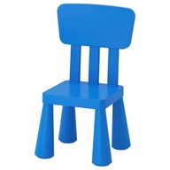 IKEA MAMMUT Detská stolička, modrá