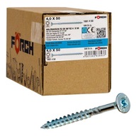 Skrutky do dreva 4x50mm FORCH TORX T20 500ks. Skrutky do dreva 4x50mm FORCH TORX T20 500ks.