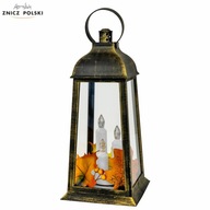GLOW - LED LAMPIÓN s 3 SVIEČKAMI ZLATÝ lampáš GLOW - LED LAMPIÓN s 3 SVIEČKAMI ZLATÝ lampáš