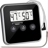 DIGITÁLNY KUCHYŇSKÝ TEPLOMER PRE MÄSO VÍNO LCD SONDA ČASOVAČ SIGNÁL ZVUK DIGITÁLNY KUCHYŇSKÝ TEPLOMER PRE MÄSO VÍNO LCD SONDA ČASOVAČ SIGNÁL ZVUK