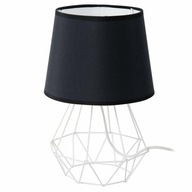 BIELA ČIERNA PODKROVNÁ STOLNÁ LAMPA E27 BIELA ČIERNA PODKROVNÁ STOLNÁ LAMPA E27