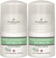 2 x Flos NEALKOHOLICKÝ ANTIPERSPIRANT PRE CITLIVÚ POKOŽKU Nepríjemný zápach