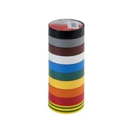 PVC IZOLAČNÁ PÁSKA S=19mm L=20mb MULTICOLOR 10 ks. 3M PVC IZOLAČNÁ PÁSKA S=19mm L=20mb MULTICOLOR 10 ks. 3M