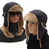 Prešívaná letecká čiapka Ushanka Prešívaná letecká čiapka Ushanka