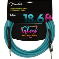 Gitarový kábel Fender Glow in the Dark Blue 5,5 m