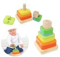 DREVENÝ SORTER PYRAMÍDOVÝ PUZZLE ZÁPASOVÉ BLOKY MONTESSORI MASTERKIDZ DREVENÝ SORTER PYRAMÍDOVÝ PUZZLE ZÁPASOVÉ BLOKY MONTESSORI MASTERKIDZ