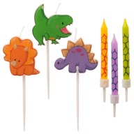 Dinosaurs Dino Cake Candles, 15 kusov