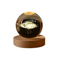 SKLENENÁ GUĽOVÁ NOČNÁ LAMPA 6cm USB napájaná do DETSKEJ IZBY Galaxy SKLENENÁ GUĽOVÁ NOČNÁ LAMPA 6cm USB napájaná do DETSKEJ IZBY Galaxy